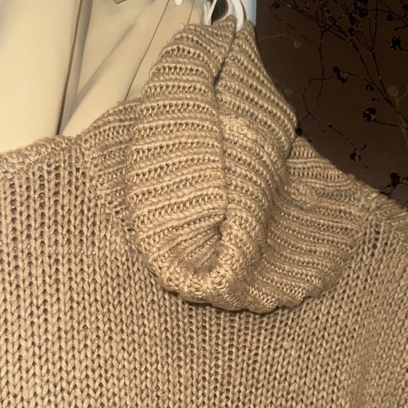 Cozy Tan Knit Sweater - Picture 3 of 5